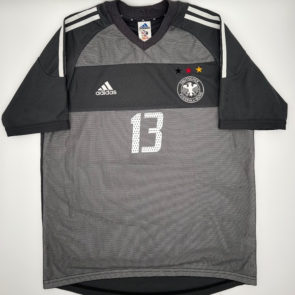 Ballack #13 Germany 2002/2003/2004 Away ORIGINAL Adidas Rare Soccer Jersey (M)